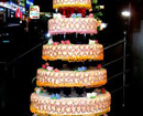 Udupi: Hotel Kidiyoor displays 6-feet high Christmas Cake